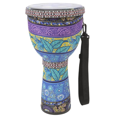 Milisten Djembe Handtrommel Blau Leichtes Percussion Instrument für Anfänger Afrikanische Trommel Kreativität und Koordination von Milisten