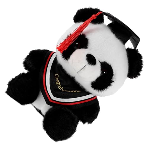 Milisten Doktor Panda Puppe Ausgestopfte Plüsch-Panda-Puppe Plüschpanda Mit Abschlusskappe Abschlusspanda Bequemes Stofftier Plüsch-Panda- Zum Abschluss Rot Baumwolle Milisten Doktor Panda Puppe Ausgestopfte Plüsch-Panda-Puppe Plüschpanda Mit Abschlusskappe Abschlusspanda Bequemes Stofftier Plüsch-Panda- Zum Abschluss Rot Baumwolle von Milisten