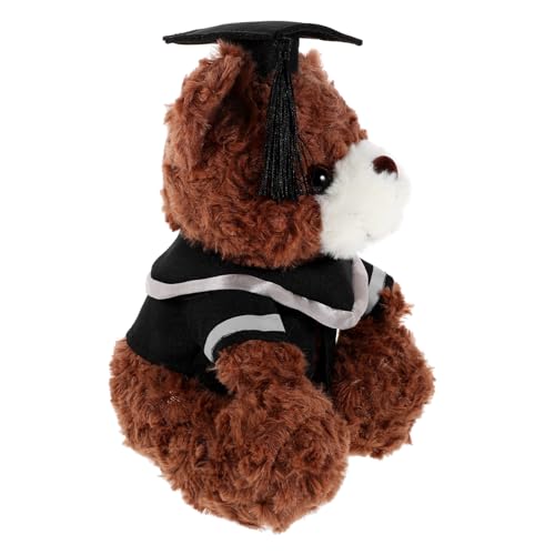 Milisten Graduation Bär Plüsch Spielzeug Mit Doktorhut Niedlicher Abschlussbär Für Graduierungsfeiern Als Für Freunde Und Familie Dekoration Für Wohnzimmer Oder Schlafzimmer von Milisten