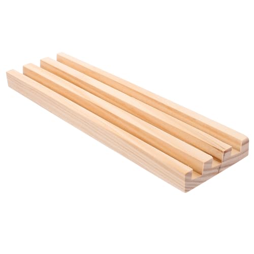Milisten Domino Halter aus Holz Multifunktionales Domino Rack zur Sicheren Aufbewahrung und Präsentation von Dominosteinen und Alphabetkarten Stabil und Langlebig für Verbessertes von Milisten