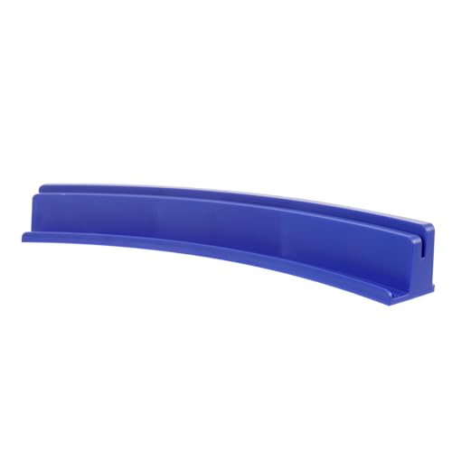 Milisten Domino Rahmen Riesiger Halter Domino Aufbewahrungskarten Organizer Kartenspiel Brettspielhände Multifunktionale Domino Tabletts Desktop Domino Racks Blauer Kunststoff von Milisten