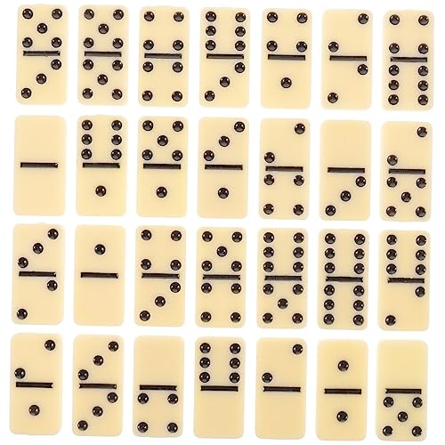 Milisten Domino Set aus Klassischer Dominosteine für Erwachsene und Familie Leichtes Tragbares Steine Spiel für Party Spielabend und Geselliges Beisammensein von Milisten