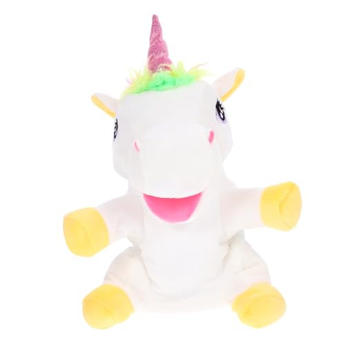 Milisten Einhorn Handpuppe aus Interaktive Geschichtenerzähl für Niedliches Design Fördert Kreativität und Eltern Beziehung Waschbar und Langlebig Perfektes von Milisten
