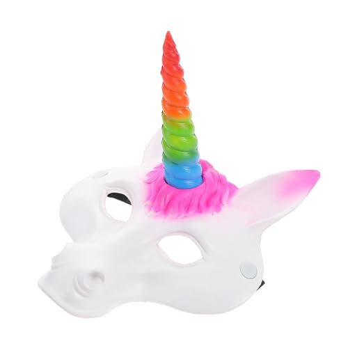 Milisten Einhorn Maske für Halloween Partys Realistische PU Schaum Einhorn Maske für Erwachsene für Kostüme und Besondere Anlässe von Milisten
