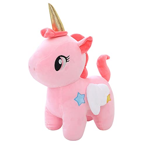 Milisten Einhorn-Puppe Einhorn Kuscheltiere Plüsch Stofftier Süßer Plüsch Plüsch- -Puppe Krabbe Plüschpuppe Gefülltes Krabben-plüschtier Krabbenpuppe Kristallweicher Samt Rosa von Milisten