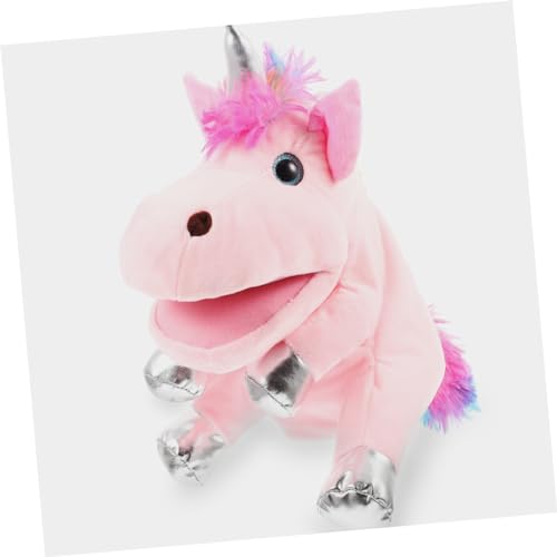 Milisten Einstellbare Einhorn Handpuppe aus PP Baumwolle Leuchtend Buntes Plüschtier für Pädagogische Storytelling Marionette Eltern Junge Mädchen Interaktion Rosa Milisten Einstellbare Einhorn Handpuppe aus PP Baumwolle Leuchtend Buntes Plüschtier für Pädagogische Storytelling Marionette Eltern Junge Mädchen Interaktion Rosa von Milisten