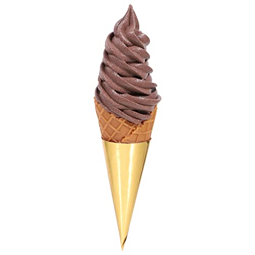 Milisten Eiswaffel aus Plastik Kinderspielzeug Simulationseis Simulation Eiswaffelmodell Eistütenspielzeug Simulationskuchen Sommer- -Dessert-Dekoration Puppenhaus- PVC von Milisten