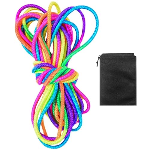 Milisten Elastisches Springseil für Interaktives für Outdoor Partys Bunte Gummibänder Fördert Koordination und Spaß Beim Zufällige Farbe von Milisten