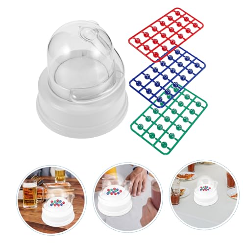 Milisten Elektrische Mini-lotto-Maschine Tragbares Bingo-Spiel mit Farbigen Kugeln Kompakte Glücks- für Familienfeste Halloween Geburtstagsfeiern Einfache Bedienung Vielseitiges Partyspiel von Milisten