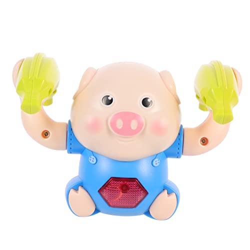 Milisten Elektrisches Tumbling Schwein für Interaktives Leuchtendes Babyspielzeug zum Krabbeln und Training Lustiges Cartoon Tier mit Musik und Lichtern Blau Milisten Elektrisches Tumbling Schwein für Interaktives Leuchtendes Babyspielzeug zum Krabbeln und Training Lustiges Cartoon Tier mit Musik und Lichtern Blau von Milisten