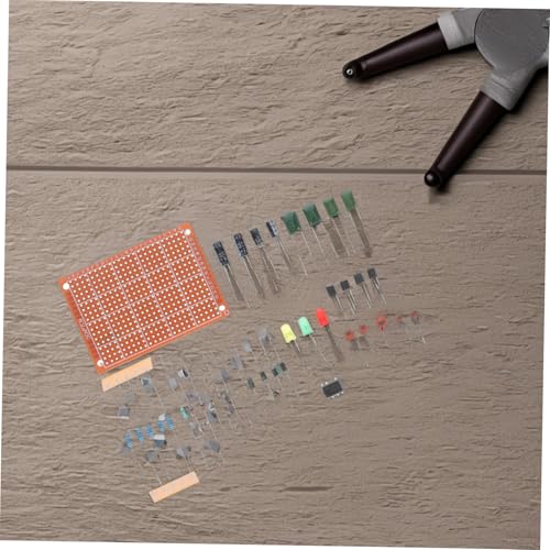 Milisten Elektronik Löten Übungsset mit Vielfältigen Bauteilen für Anfänger Interaktives DIY Lernset zur Entwicklung von Lötfähigkeiten und Elektronischen Projekten von Milisten