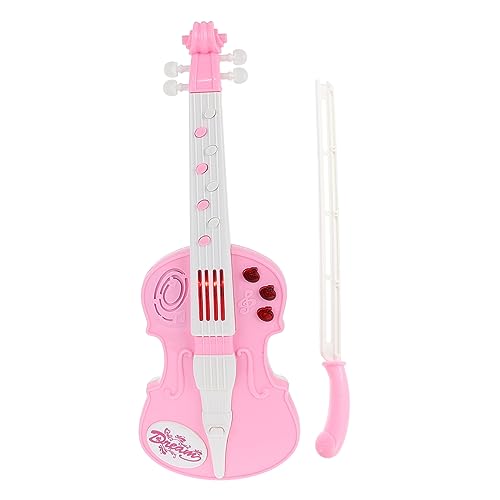 Milisten Elektronische Violine Musikspielzeug Kleinkind Musikinstrumente Musikinstrumente Kunststoff Violine Violine Rosa Abs Kunststoff von Milisten