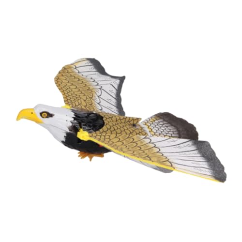 Milisten Elektronisches Leuchtendes Adler Musikfunktion Hängend Batteriefrei für Geeignet für Garten Indoor spaß Naturgetreues Flugmuster Fördert Bewegung und Spiel von Milisten