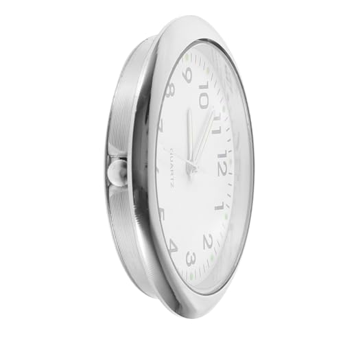 Milisten Elektronisches Uhrenmodell Puppe Szene Klein Mini Uhr-Requisite Wand Dekorativ Winziges Zeug Winzige Möbel Hausbodenuhr Weiß Legierung.Glas.Papier von Milisten