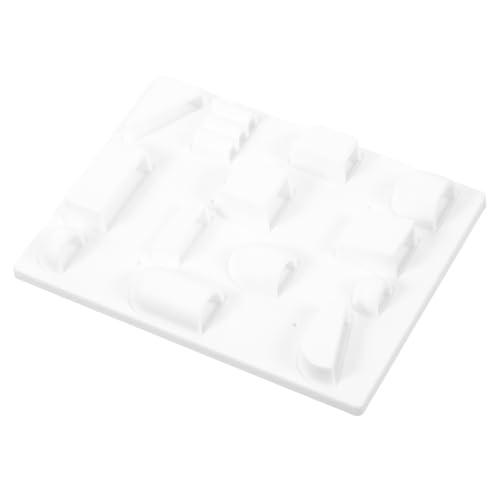 Milisten Entzückende Mini-hausdekoration Puppe Miniatur Möbel Landschaftsbau Mini Mini-hausversorgung Mini-hausdekoration Mini Regal Mini-Organizer Weiß Plastik von Milisten