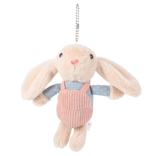 Milisten Entzückender Hasenplüsch-schlüsselbund Weiche Langohr-ehr-Kaninchen-stofftierspielzeug Mini Plüsch Kaninchen Anhänger Flauschiger Keychain-kaninchenspielzeug Für Mädchen Kawaii von Milisten