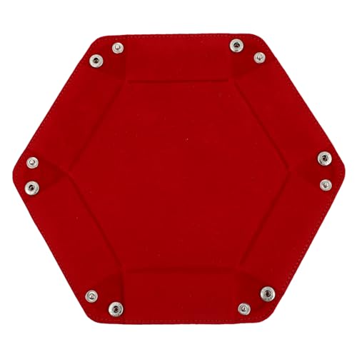 Milisten Faltbare Würfelablage Aus PU Leder Elegante Aufbewahrungsbox Für Spiele Praktischer Desktop Organizer Für Spieleabende Und Sammler von Milisten