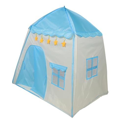 Milisten Faltbares Kinderzelt für Jungen Spielhaus Blau mit Blumenmotiv Atmungsaktiv und Langlebig für Drinnen und Draußen Einfacher Aufbau ohne Werkzeug Milisten Faltbares Kinderzelt für Jungen Spielhaus Blau mit Blumenmotiv Atmungsaktiv und Langlebig für Drinnen und Draußen Einfacher Aufbau ohne Werkzeug von Milisten