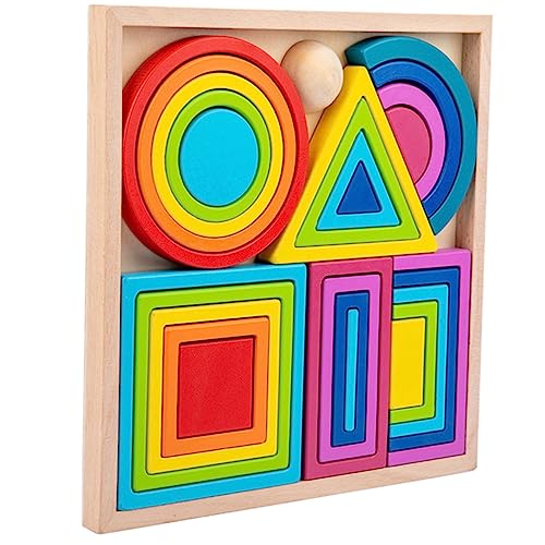 Milisten Farben Sortieren Lernspielzeug für Kleinkinder Montessori Puzzle für Jahre Fördert Kreativität und Motorische Fähigkeiten Sicheres und Stabiles Design von Milisten