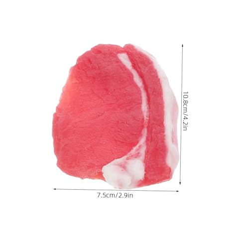 Milisten Faux Schweinefleisch Modell Küchen Deko Prop Realistisches Kunstfleisch Requisit für Restaurant Fotografie Tisch Schrankdekoration von Milisten