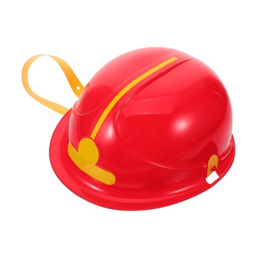 Milisten Feuerwehrhelm Feuerwehrmütze Leichtes Helm Kostümzubehör für Rollenspiel und Cosplay Jungen Mädchen Sicherheitskappe für Fasching und Partys von Milisten