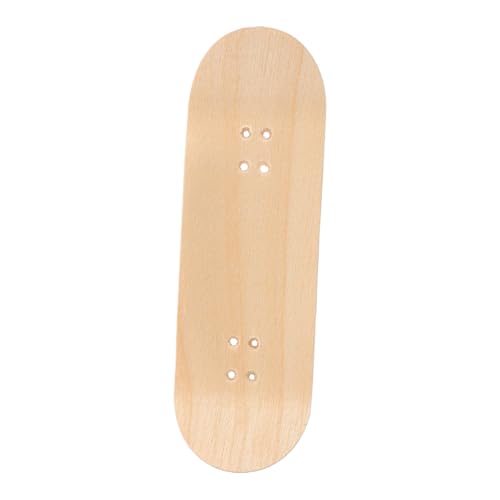 Milisten Finger Skateboard Deck aus Ahornholz Handgefertigt Vielseitig Einsetzbar für Tricks und Anpassungen mit Natürlicher Holzoberfläche für Enthusiasten von Milisten