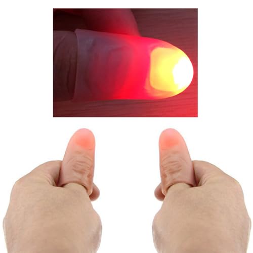 Milisten Fingerlampe Daumenspitze Leuchtendes für Weiche und Bequeme Fingerlichter Zufälliger Farbe für Partys und Magische Tricks Milisten Fingerlampe Daumenspitze Leuchtendes für Weiche und Bequeme Fingerlichter Zufälliger Farbe für Partys und Magische Tricks von Milisten
