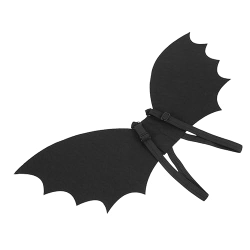 Milisten Fledermausflügelspielzeug Junge Party Fledermausflügel Kostüm Schwarze Teufelsflügel Halloween -kostüm Halloween-kostüm Für Mädchen Kostümzubehör Schläger Groß Hey Eva Black von Milisten