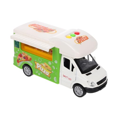 Milisten Food Truck Spielset für Kinder Interaktives Pizza Spielzeug Pädagogisches Kochspielzeug Rollenspiel für Kleinkinder Spielküchen Zubehörset von Milisten