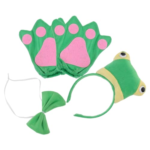 Milisten Frosch Kostüm mit Frosch Haarreif Handschuhen und Schleife Hautfreundlich Leicht für Zoo und Dschungel Mottoparty Vielseitiges Cosplay Zubehör für Jungen und Mädchen Milisten Frosch Kostüm mit Frosch Haarreif Handschuhen und Schleife Hautfreundlich Leicht für Zoo und Dschungel Mottoparty Vielseitiges Cosplay Zubehör für Jungen und Mädchen von Milisten