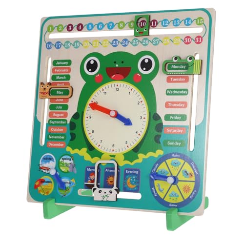 Milisten Frosch Uhr Unterrichtshilfen sagende Zeitlehruhr Lernen Uhr Zeituhr des Lehrers Lernuhrzeit für das Lehrwerkzeug Uhr Lernen Zeit Lernuhr Holz Green Milisten Frosch Uhr Unterrichtshilfen sagende Zeitlehruhr Lernen Uhr Zeituhr des Lehrers Lernuhrzeit für das Lehrwerkzeug Uhr Lernen Zeit Lernuhr Holz Green von Milisten