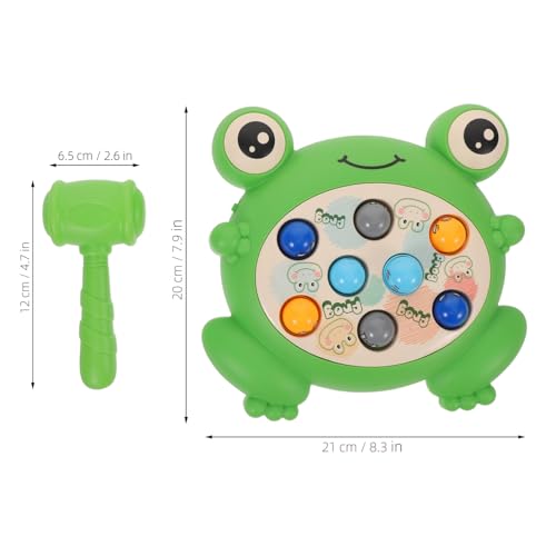 Milisten Froschklopfen Interaktives Lernspiel Mit Hammer Für Motorik Logisches Denken Und Familienzeit Robustes Kunststoff Tischspiel Für Jungen Und Mädchen von Milisten