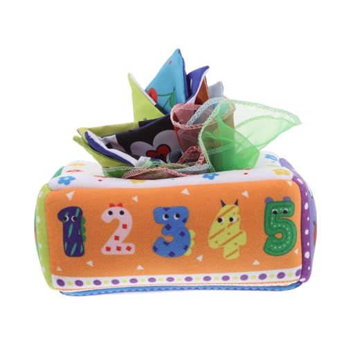 Milisten Früherziehungsbuch aus zerreißbarem Stoff -Crinkle-Papier Knistermaterial für Babyspielzeug Montessori Stofftier Babyspielzeug Montessori-inspiriertes Polyester von Milisten