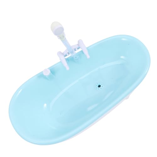 Milisten Für Sprühwannen Sprühwasserspielzeug Puppenbadewanne Mit Sprüher Elektrische Puppenbadewanne Für Babypuppen Mini-puppenbadewanne Mini-badewanne Sky-Blue Plastik von Milisten
