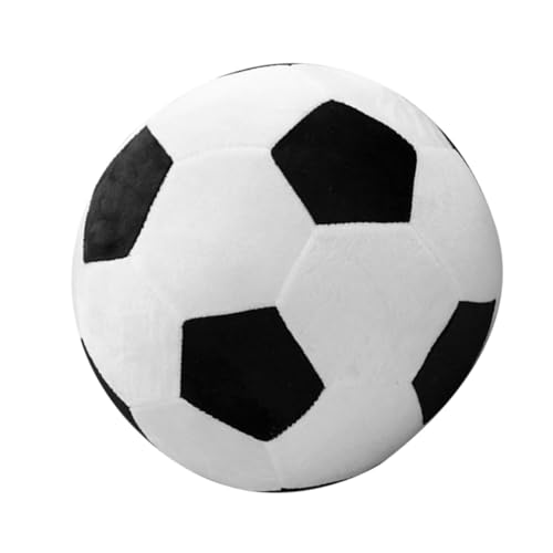 Milisten Fußball Plüschtier Plüsch Fußball gefülltes Fußballspielzeug Flauschiger Fußball Sofaballkissen ausgestopftes Plüschspielzeug Plüschkugel kurzer Plüsch von Milisten
