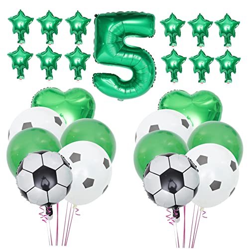 Milisten Fußballballon Set Grüne Aluminiumfolie für Fußball Geburtstag für Kinderpartys Jubiläumsfeiern und Sportveranstaltungen Sichere und Wiederverwendbare Deko Milisten Fußballballon Set Grüne Aluminiumfolie für Fußball Geburtstag für Kinderpartys Jubiläumsfeiern und Sportveranstaltungen Sichere und Wiederverwendbare Deko von Milisten