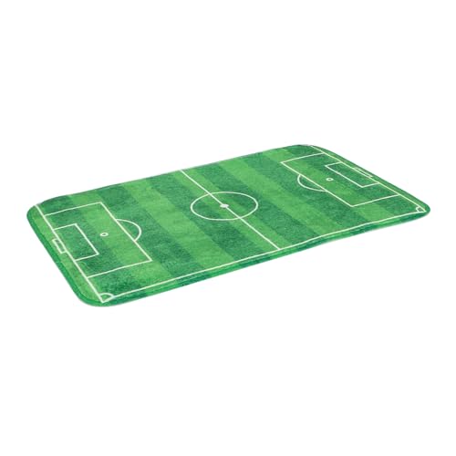 Milisten Fußballmatte für schienbeinschoner Fussball Fußballziel Tischfußball Fußball Fußballplatzmatte Tabletop -Fußballspiel Miniaturspiele Tischspiele Polyester Grün von Milisten