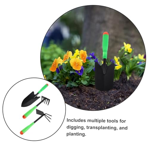 Milisten Gartenschaufel Aus Metall Mit Kleiner Schaufel Und Hackenständer Für Gartenarbeit Zu Hause Freien Multifunktionales Werkzeug Junge Mädchen von Milisten