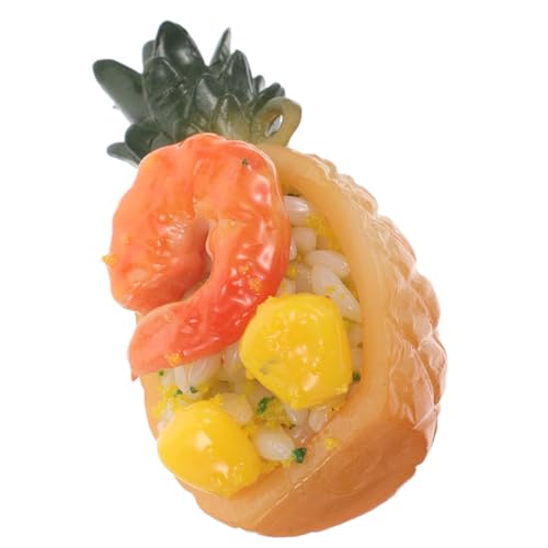 Milisten Gebratenes Reismodell Lebensmittel-Display-Modell Simulation Essen realistisch gefälschte Ananas künstliches gefälschtes Gemüse Dessert-Simulationsmodell Pu Yellow Milisten Gebratenes Reismodell Lebensmittel-Display-Modell Simulation Essen realistisch gefälschte Ananas künstliches gefälschtes Gemüse Dessert-Simulationsmodell Pu Yellow von Milisten