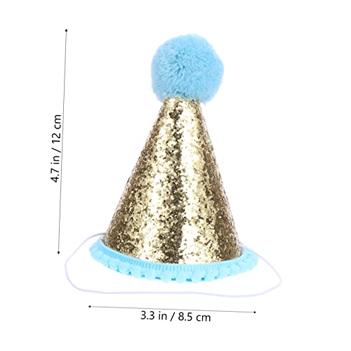 Milisten Geburtstags Hut aus Vliesstoff mit Elastischem Band Blauer Pompom Partyhut für Jungen und Mädchen Langlebiger Geburtstagskegel als Foto Requisite und Partydekoration Milisten Geburtstags Hut aus Vliesstoff mit Elastischem Band Blauer Pompom Partyhut für Jungen und Mädchen Langlebiger Geburtstagskegel als Foto Requisite und Partydekoration von Milisten