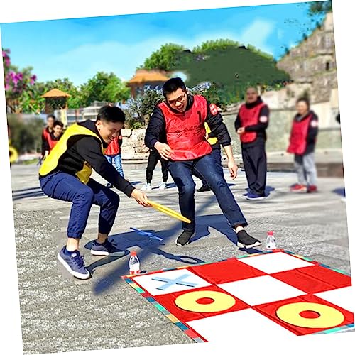 Milisten Giant Toe Game mit Matte Tragbares Indoor und Outdoor Familienspiel Ab Jahren Leichtes Schnelles Assembly freies Brettspiel Bewegung und Interaktion von Milisten