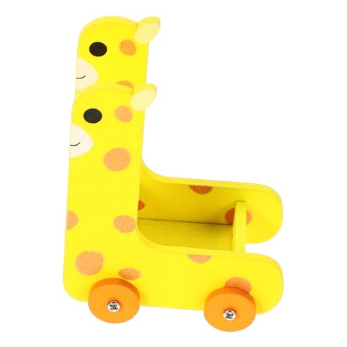 Milisten Giraffe Storage Cart Puppenhauswagen Mini-Aufbewahrungswagen Puppenhaus-Aufbewahrungswagen schubkarre Puppenmöbel aus Holz Mini House Decor hölzern Yellow Milisten Giraffe Storage Cart Puppenhauswagen Mini-Aufbewahrungswagen Puppenhaus-Aufbewahrungswagen schubkarre Puppenmöbel aus Holz Mini House Decor hölzern Yellow von Milisten