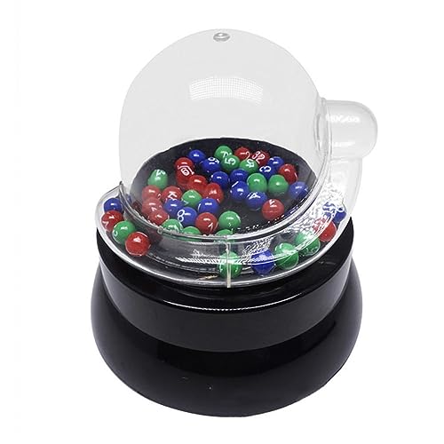 Milisten Glückliche Lotto Ball Elektrische Spielmaschine für Familienunterhaltung Leicht und Tragbar Transparentes Design für Faire Ziehungen für Restaurants von Milisten