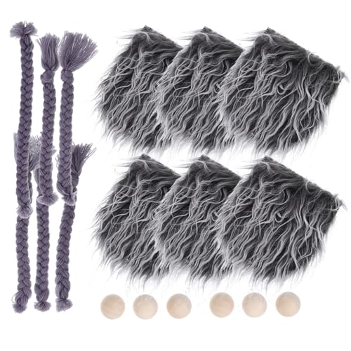 Milisten Gnome Bart Set mit Grauen Zöpfen und Perlen DIY Weihnachtszwerg Bart Zubehör Hautfreundlich Leicht und Detailreich für Puppen und Festdekorationen Teiliges Bastelset Milisten Gnome Bart Set mit Grauen Zöpfen und Perlen DIY Weihnachtszwerg Bart Zubehör Hautfreundlich Leicht und Detailreich für Puppen und Festdekorationen Teiliges Bastelset von Milisten