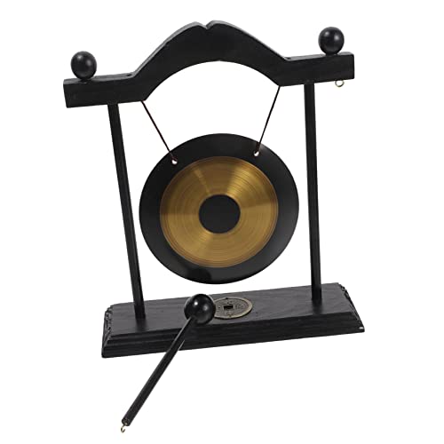 Milisten Gong Dekoration aus Messing und Holz Vintage Tischgong für Feng Shui Zen Dekoration zur Einweihung für Gute Langlebig und für Schreibtisch oder Regal Milisten Gong Dekoration aus Messing und Holz Vintage Tischgong für Feng Shui Zen Dekoration zur Einweihung für Gute Langlebig und für Schreibtisch oder Regal von Milisten