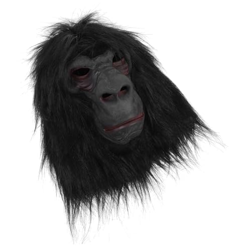 Milisten Gorilla Maske für Halloween Lustige Tier Kopfbedeckung Hochwertige und Realistisches Design für Partys und Fotorequisiten für Halloween Verkleidungen von Milisten