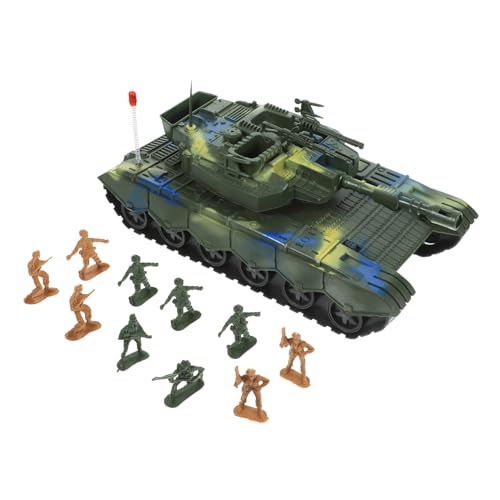 Milisten Großes Panzer Spielzeugset mit Zufälligen Soldaten Inertia für Jungen Langlebig und Sicher für für Kleine Krieger Zufällige Farbe von Milisten