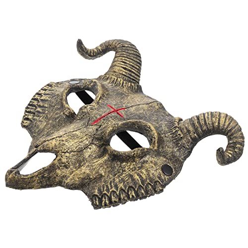 Milisten Gruselige Halloween Ziegenkopf Maske PU Tierkopf Cosplay Requisite für Halloween Party Verkleidung Zubehör Milisten Gruselige Halloween Ziegenkopf Maske PU Tierkopf Cosplay Requisite für Halloween Party Verkleidung Zubehör von Milisten