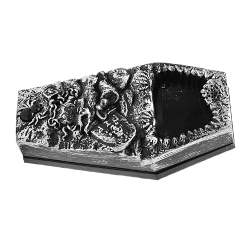 Milisten Halloween Coffin Türglocke mit Leuchtendem Licht und Gruseligem Sound Langlebige Halloween Deko für Party und Spukhaus Einfach zu Montieren Silberfarbenes Spuk Prop für Innen und Milisten Halloween Coffin Türglocke mit Leuchtendem Licht und Gruseligem Sound Langlebige Halloween Deko für Party und Spukhaus Einfach zu Montieren Silberfarbenes Spuk Prop für Innen und von Milisten