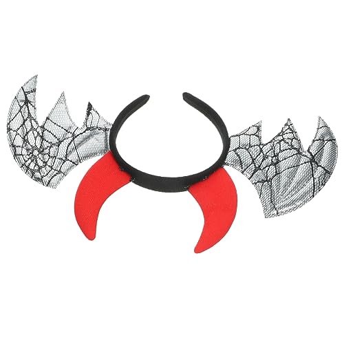 Milisten Halloween Cosplay Haarreif mit Silbernen Fledermausflügeln und Hörnern Leichtes Bequemes Stirnband für Damen Kreatives Party Accessoire für Halloween Kostüm und Fest Milisten Halloween Cosplay Haarreif mit Silbernen Fledermausflügeln und Hörnern Leichtes Bequemes Stirnband für Damen Kreatives Party Accessoire für Halloween Kostüm und Fest von Milisten